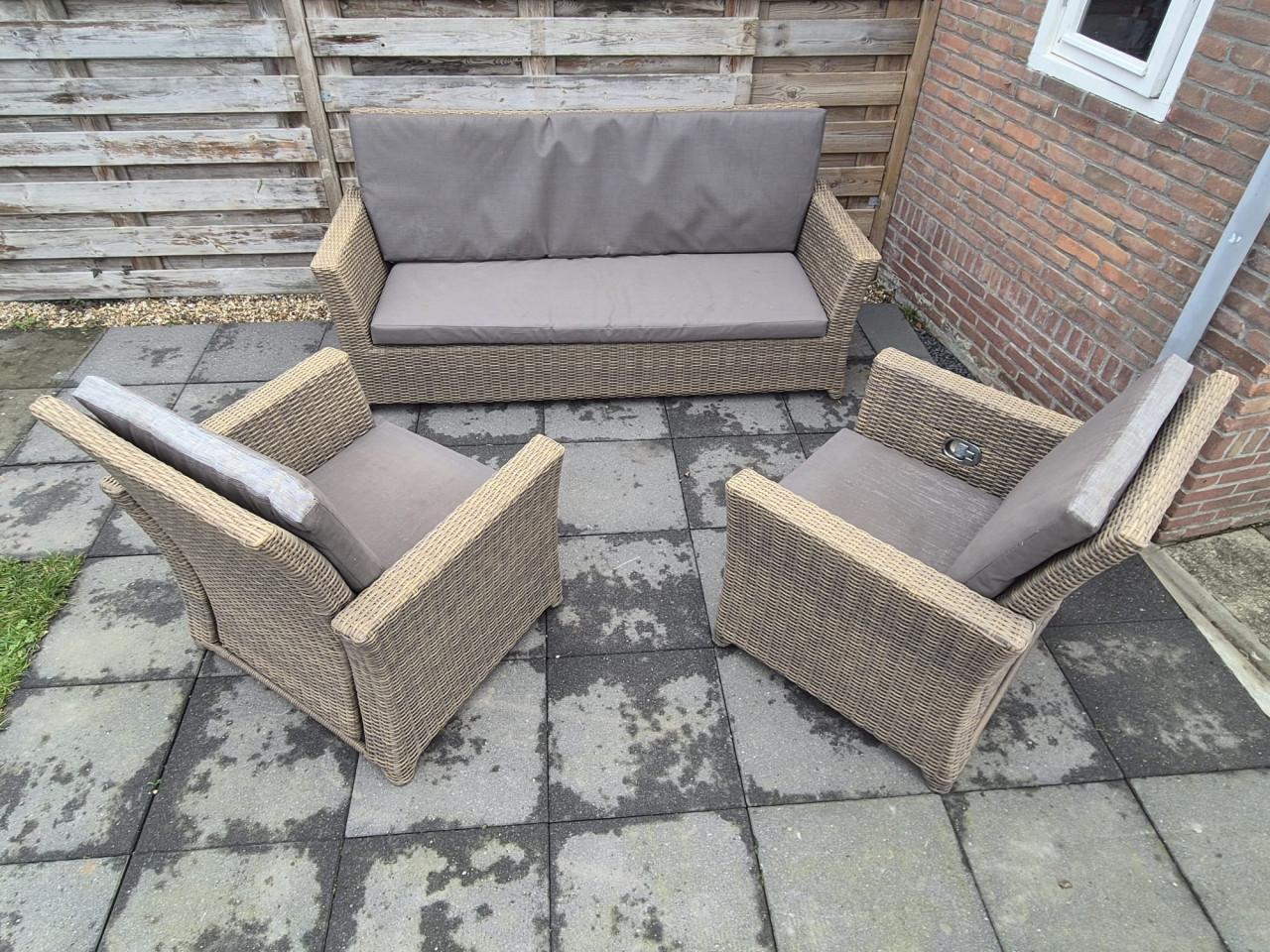 Verstelbare stoelen Loungeset (Bezorging mogelijk)