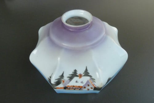 Lampenkap opaline vintage antiek