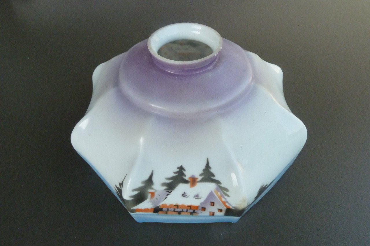 Lampenkap opaline vintage antiek