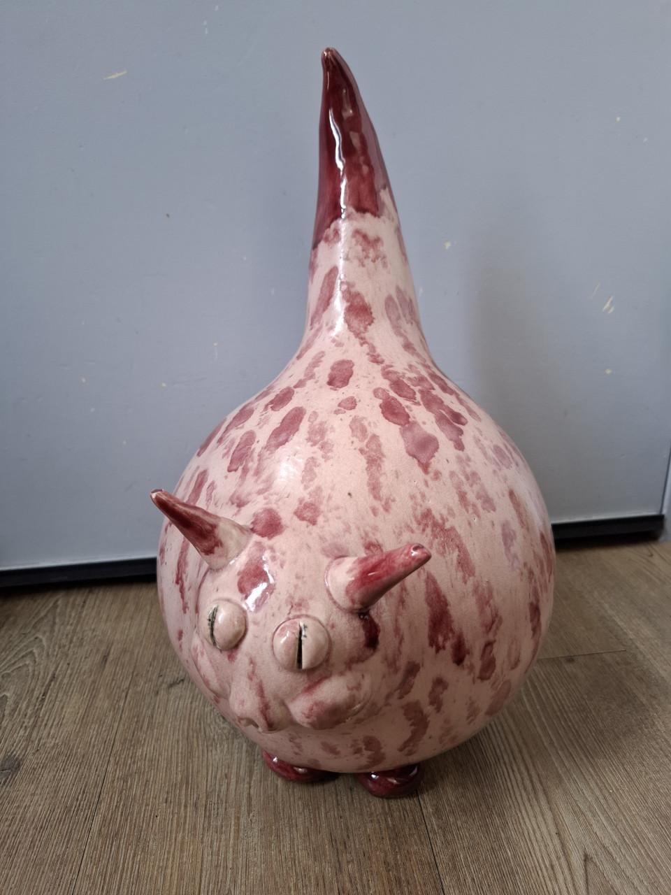 Keramieken beeld rode kater