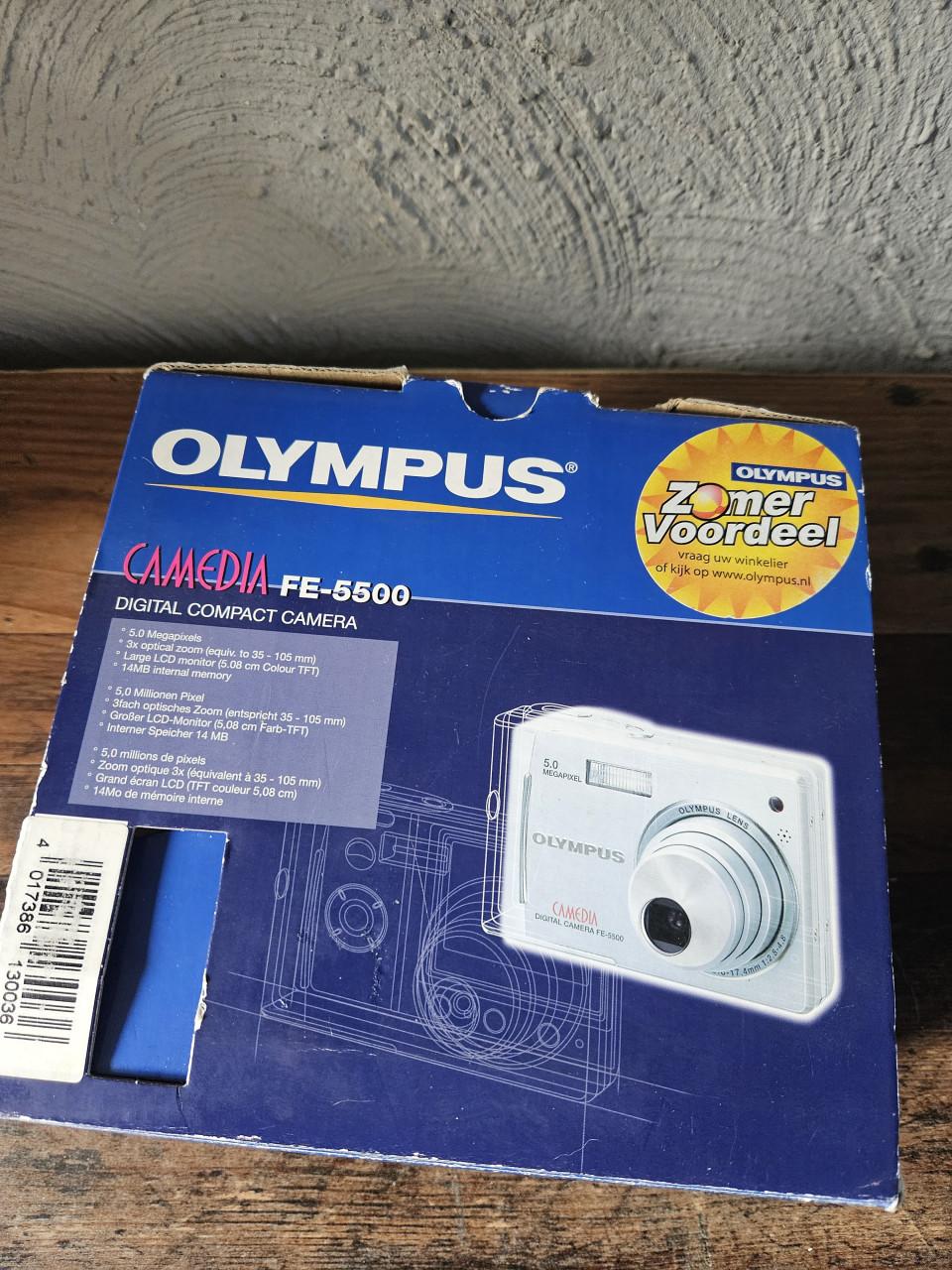 Vintage olympus Camedia FE-5500 Digitale Compactcamera 5.0MP