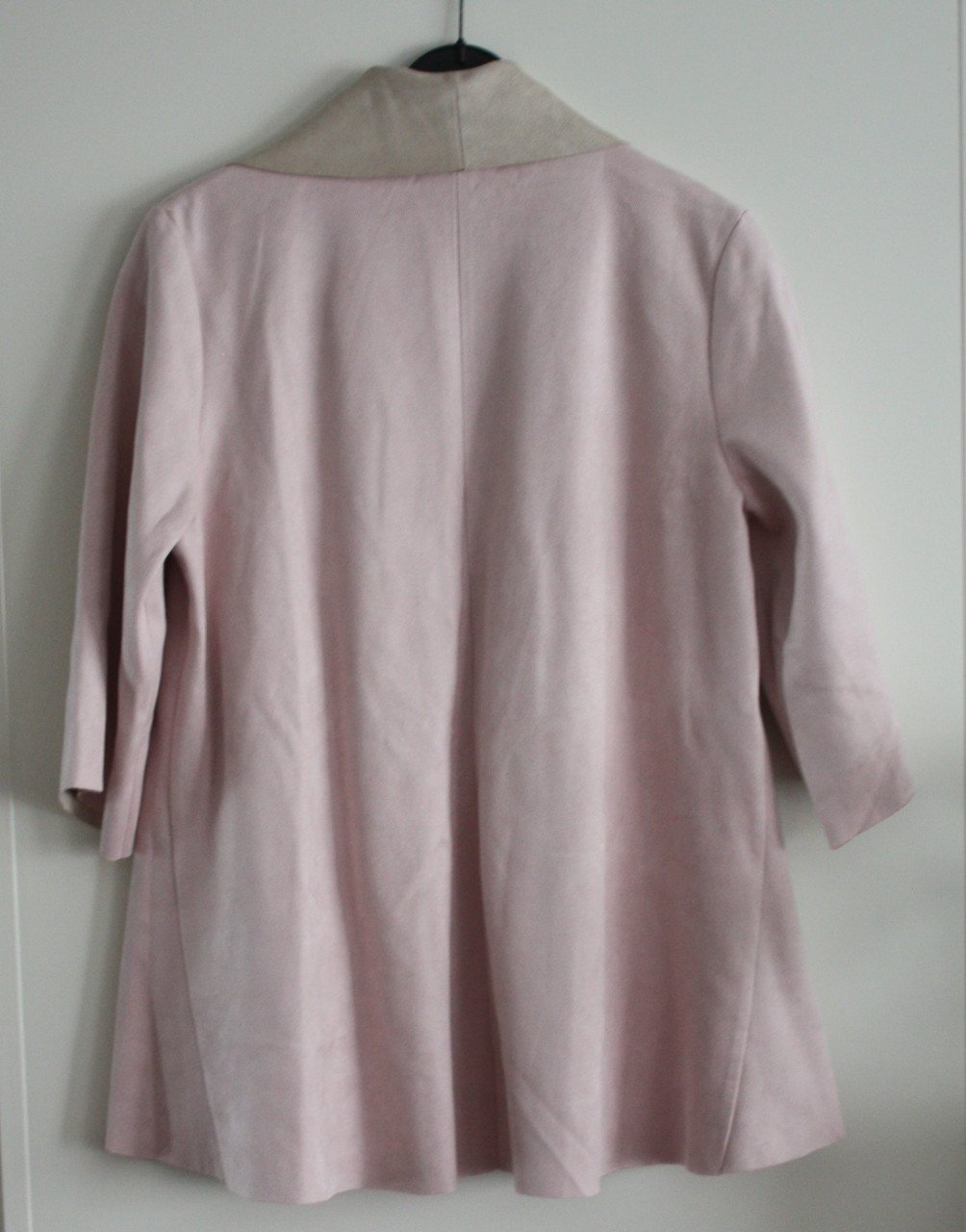 Vestje oudroze beige suedelook maat T2
