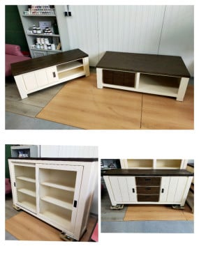 Complete woonkamer (Kasten/salontafel)
