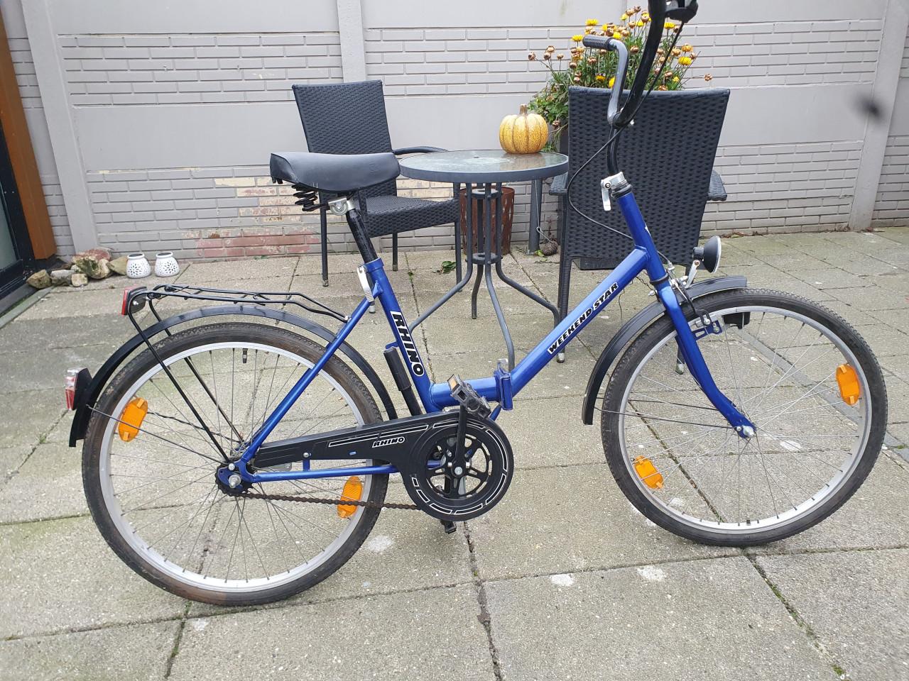 Keurige opvouwbare campingfiets voor op de boot of bij de vakantiewoning