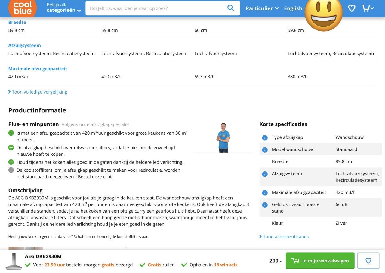 AEG afzuigkap -nieuw