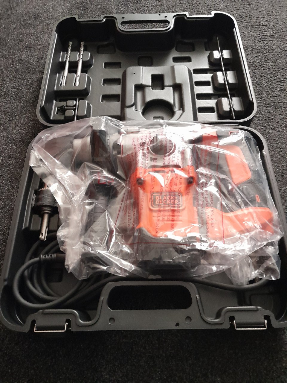 B+D 1250W 3.7J Pneumatische boorhamer