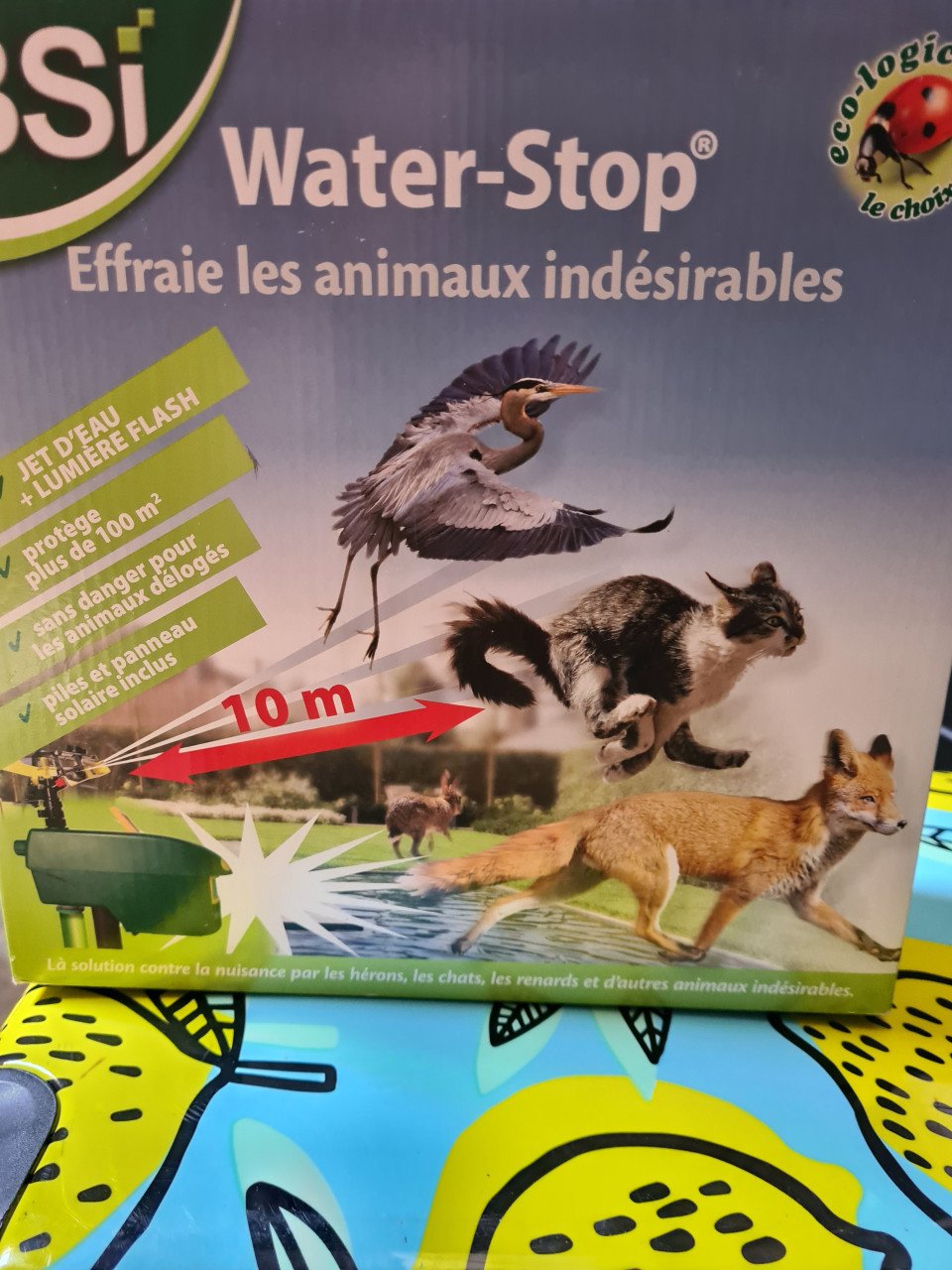 ,,Kattenverjager | BSI | 100 m² (Waterstralen, Flitslicht,