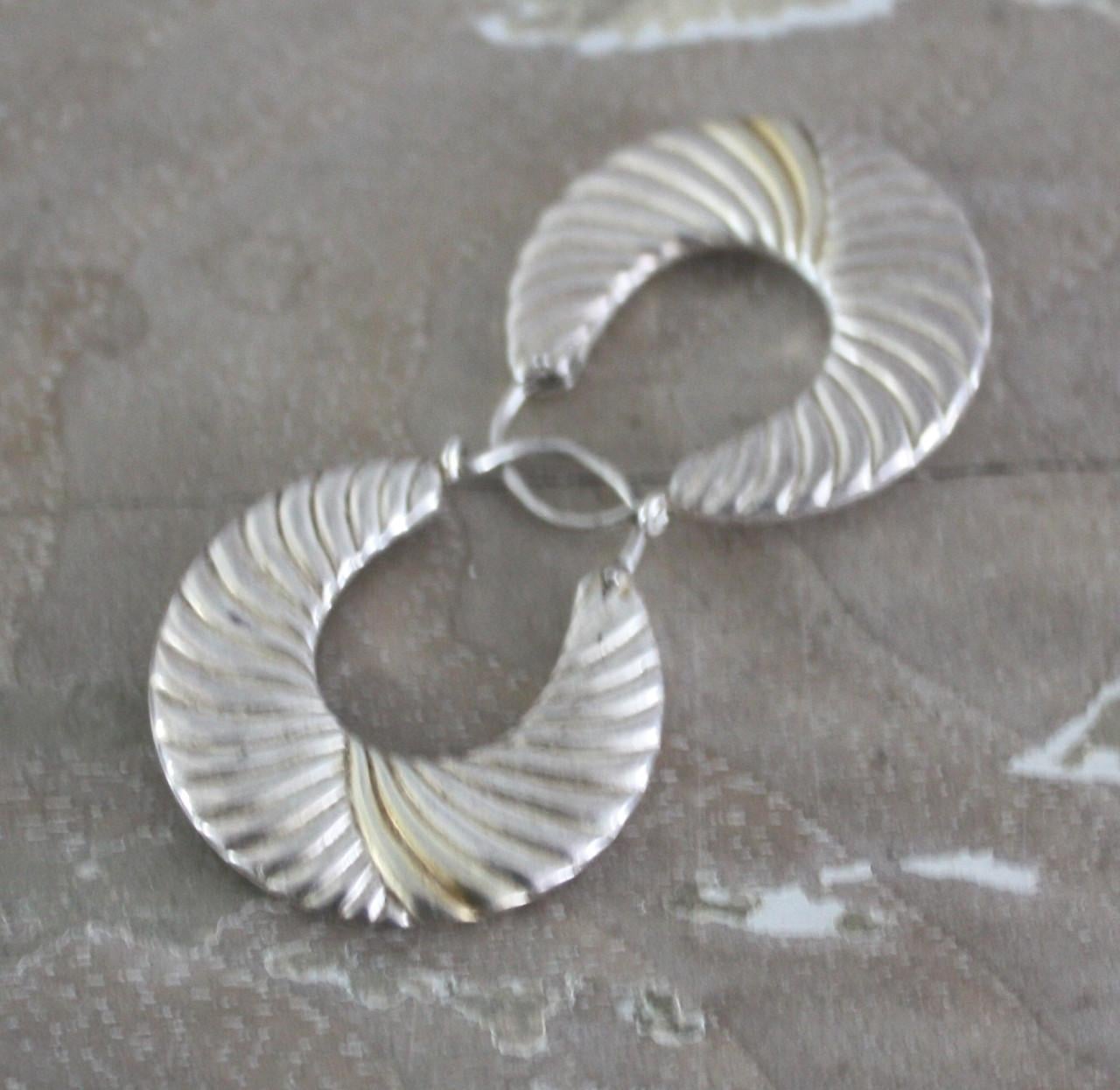 Zilverkleurige oorhangers