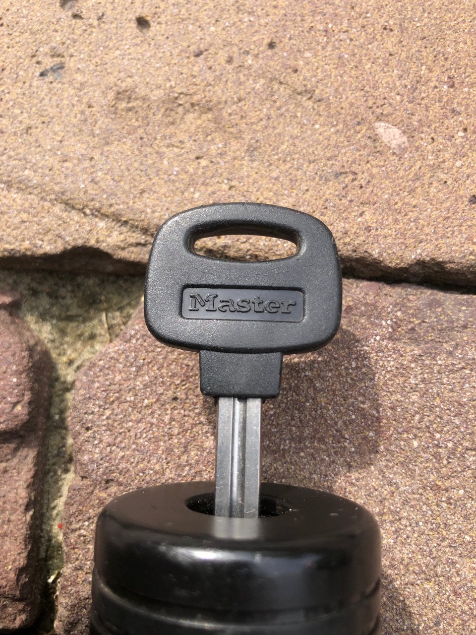 Master ketting slot.