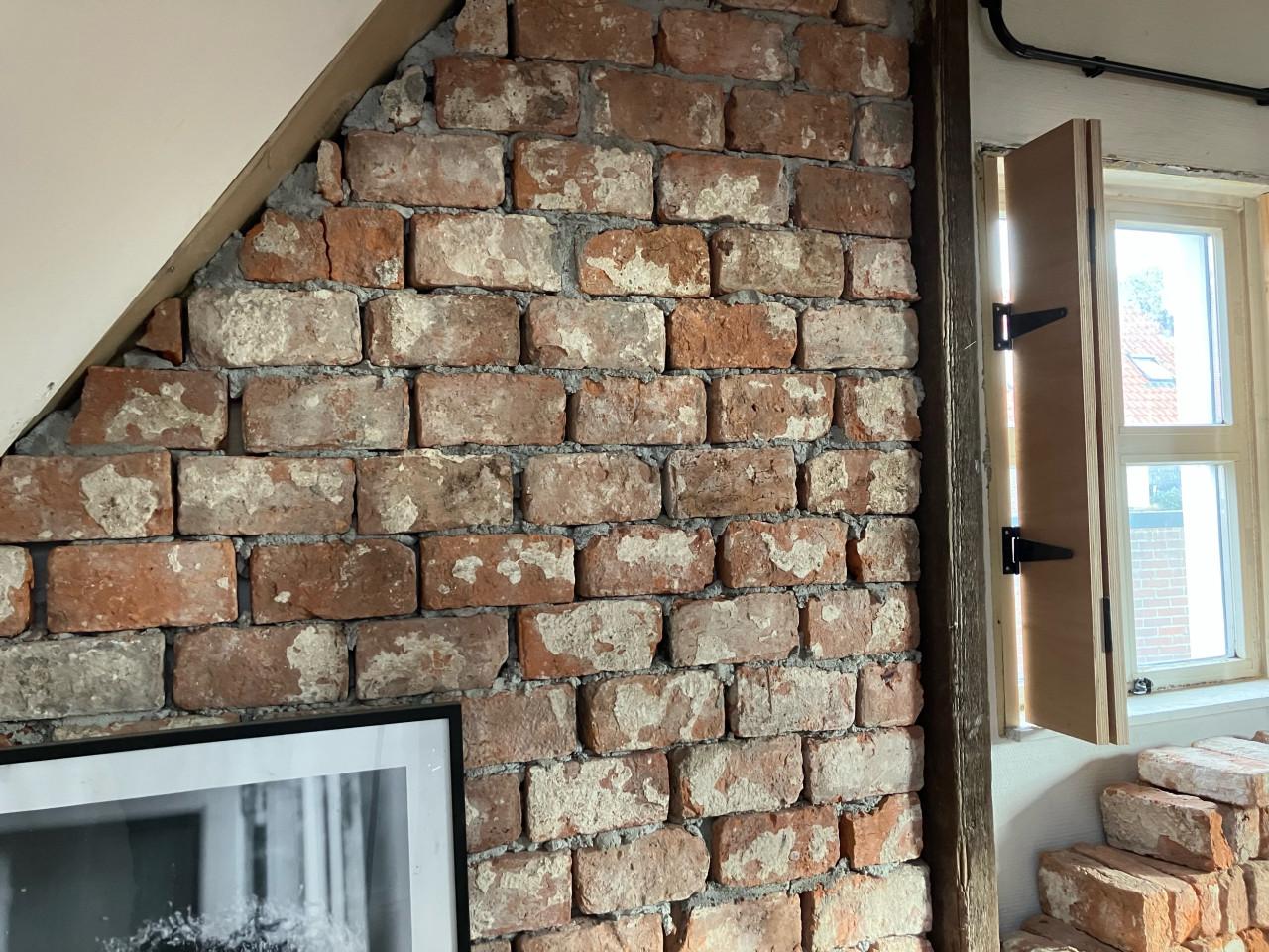 Oude metsel steentjes