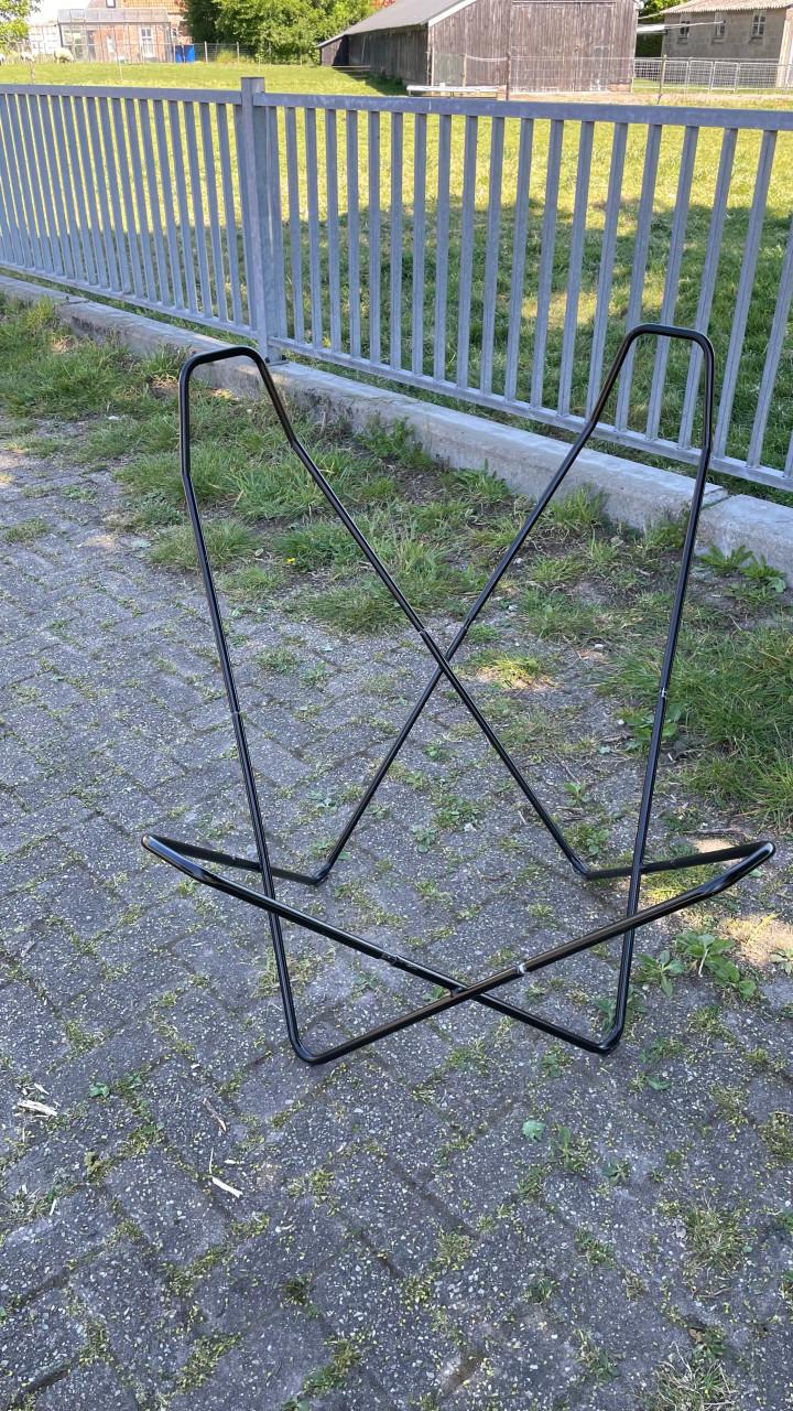 Leren vlinderstoel vintage stijl