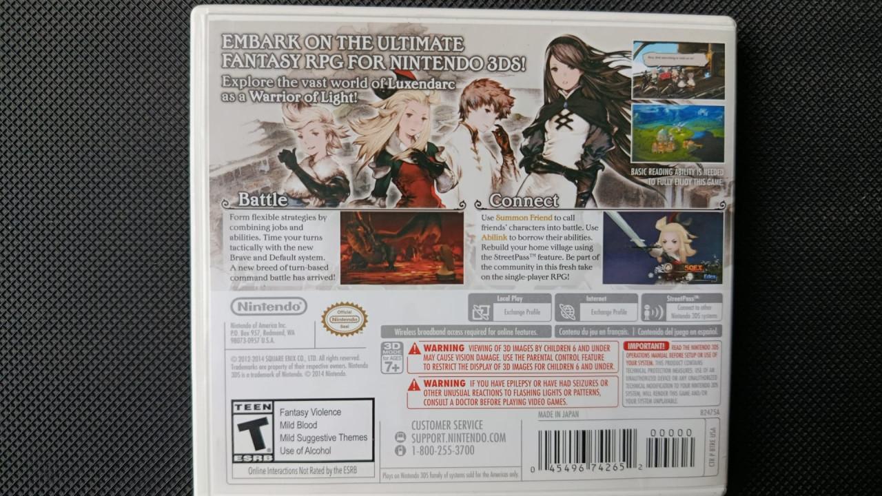 Nintendo 3DS Bravely Default