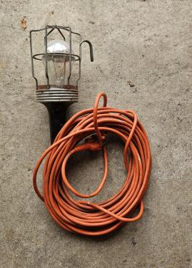 Oude looplamp.