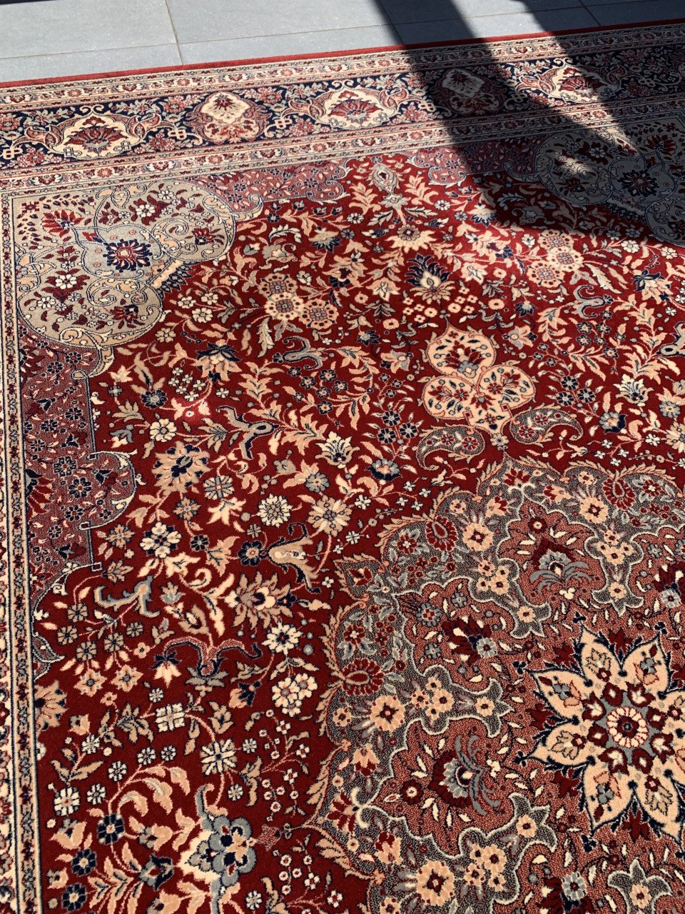 ✨Schitterend Sfeervol Vintage Vloerkleed Louis de Poortere✨Rood/Zacht Groen