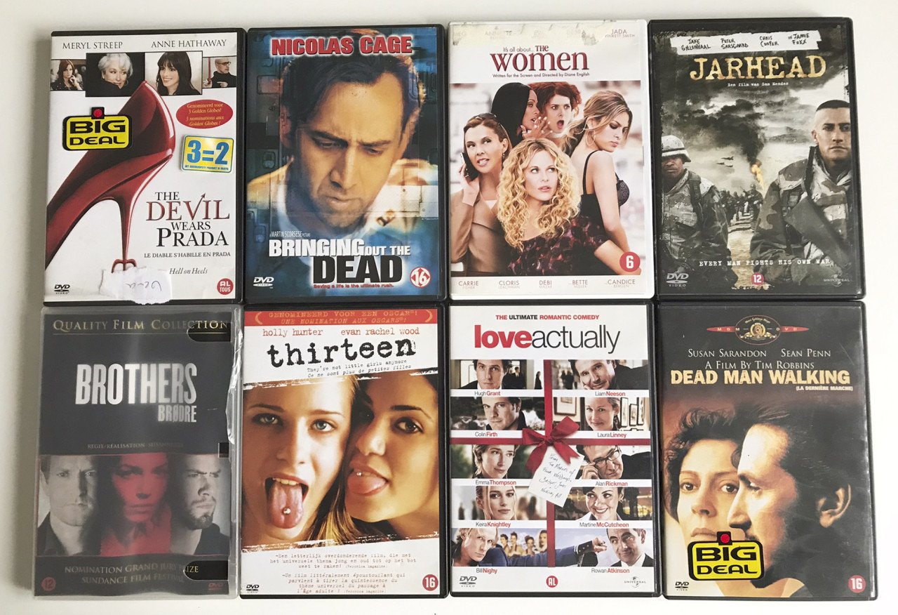48 DVD's met goede films