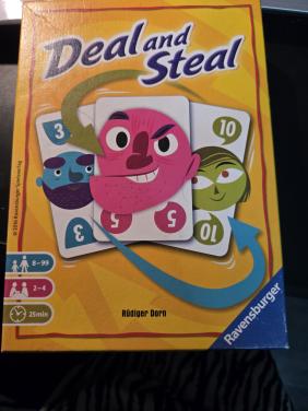 Spel: Deal and Steal Fabrikant / uitgever: Ravensburger