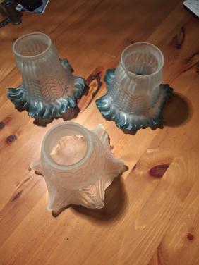3 vintage lampekapjes
