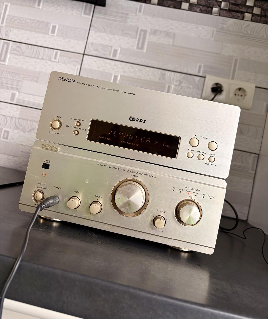 Denon HiFi Stereo Versterker + RDS Tuner – Werkend