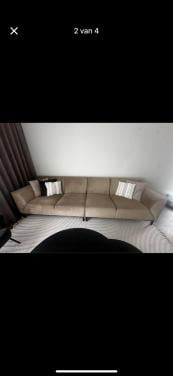 Bank met eventueel bijpassende fauteuils 2x