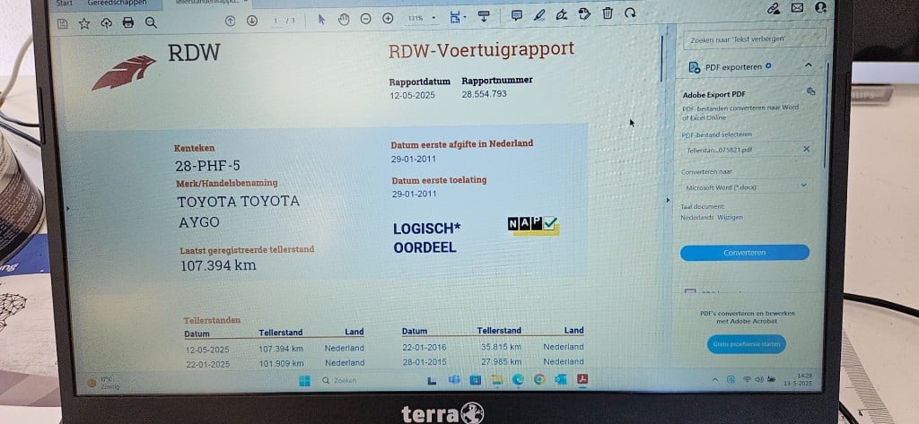 Toyota Aygo 1.0-12v comfort 5drs 2011 / nl auto / nap