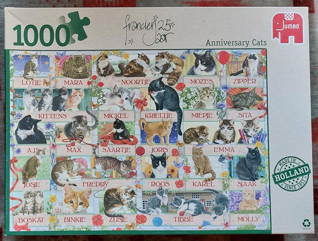 Anniversary Cats Puzzel  1000  stuks
