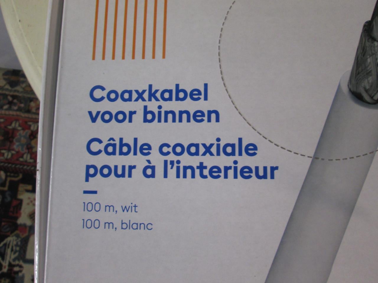 Hirschmann Coax kabel 100 meter dichte doos