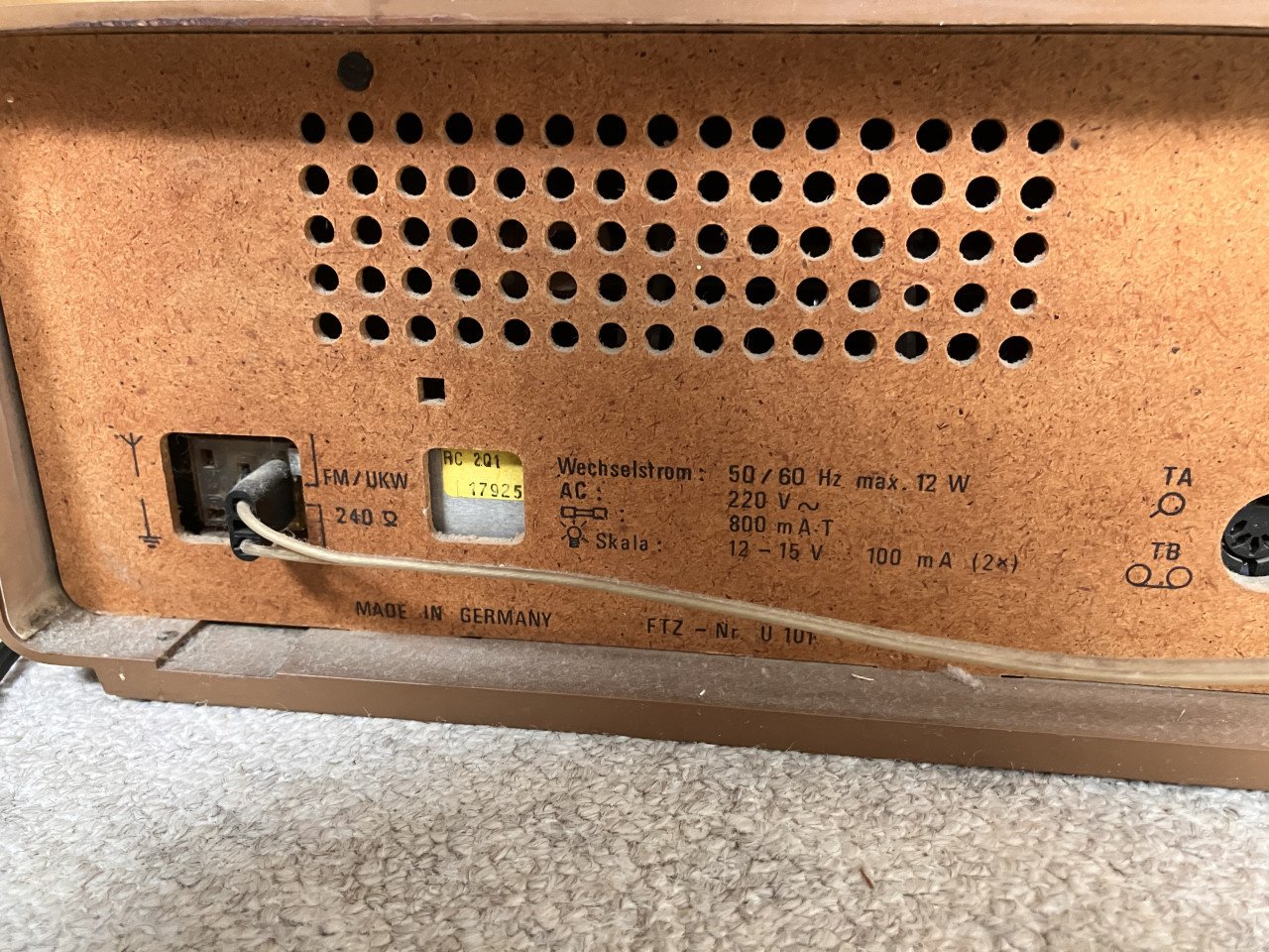 Vintage radio Grundig RF511.