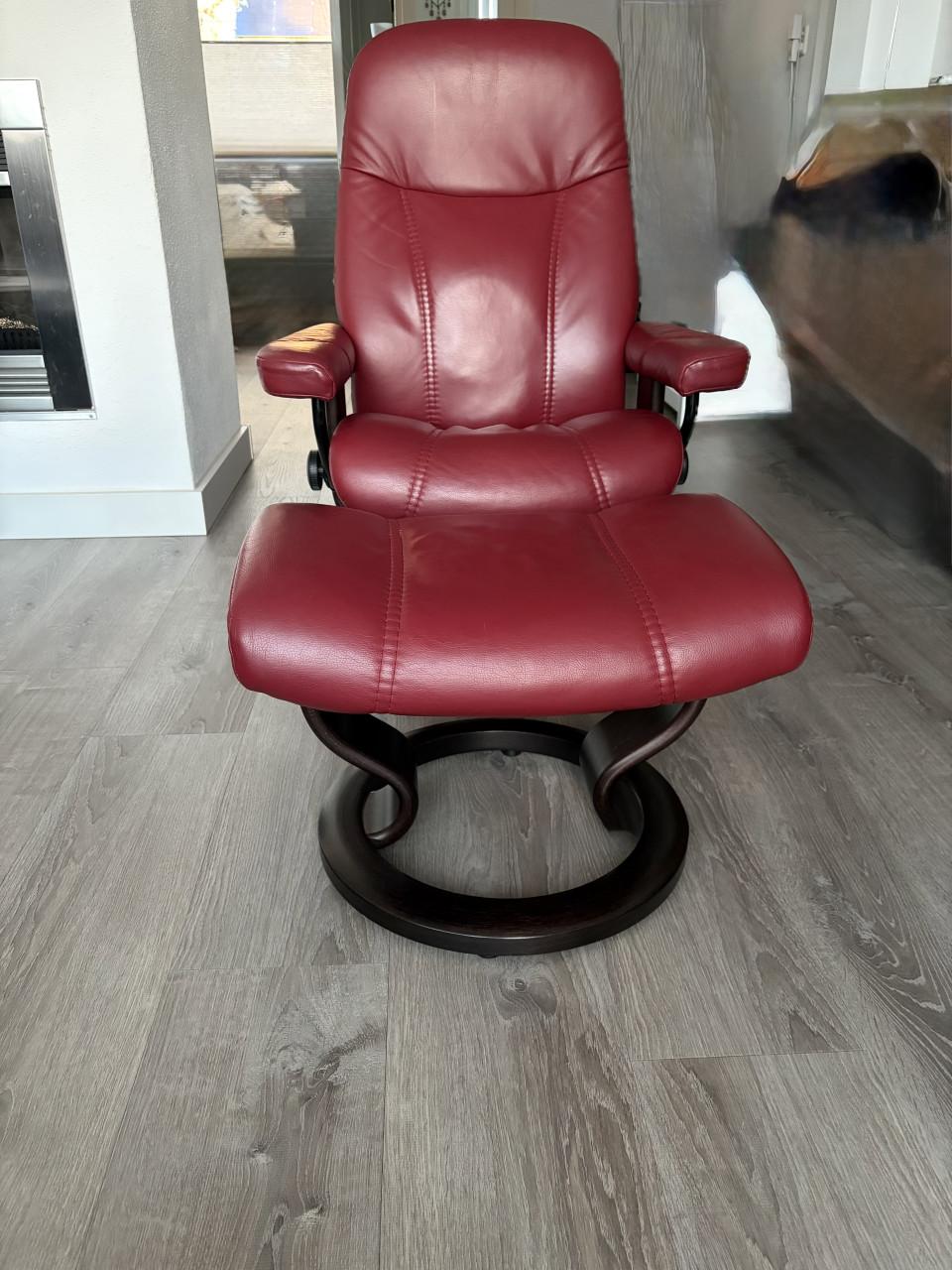 Stressless zitstoel met voetenbank