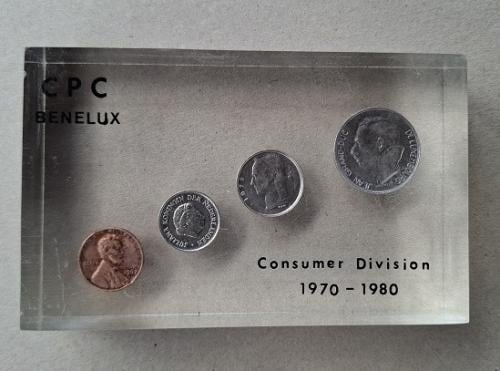 Herdenkingsblok CPC Benelux Met Munten