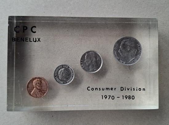Herdenkingsblok CPC Benelux Met Munten