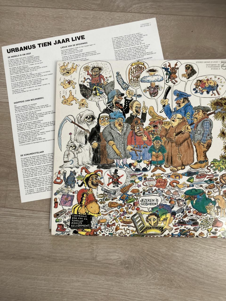 LP vinyl  -  Urbanus 10jaar live (1983)