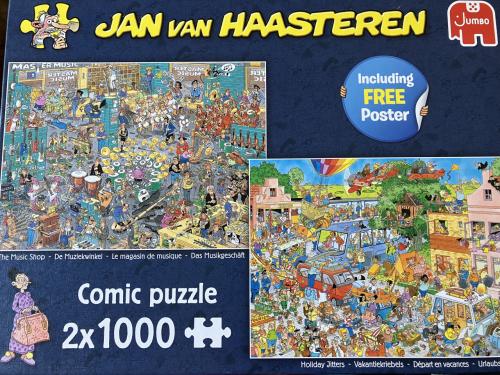 Jan van Haasteren de muziekwinkel/vakantiekriebels