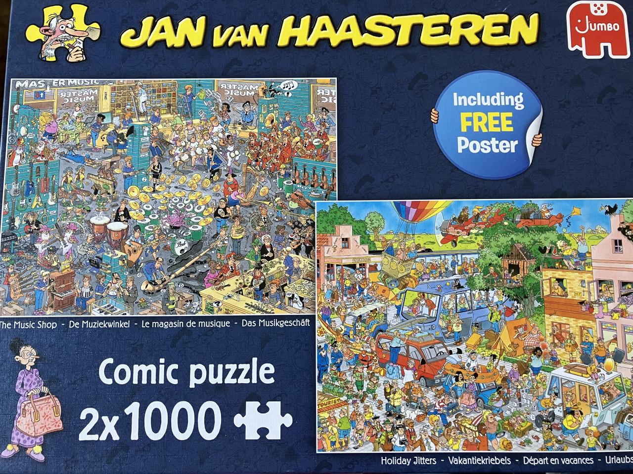 Jan van Haasteren de muziekwinkel/vakantiekriebels