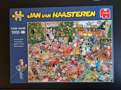 JAN VAN HAASTEREN - HET KERSTDINER 1000 stukjes