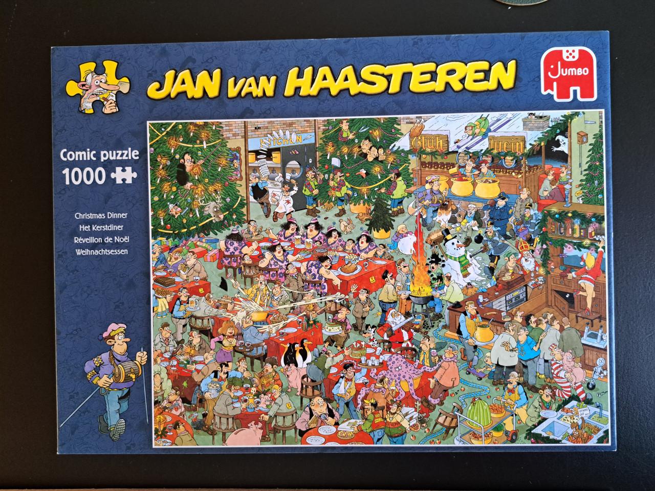JAN VAN HAASTEREN - HET KERSTDINER 1000 stukjes