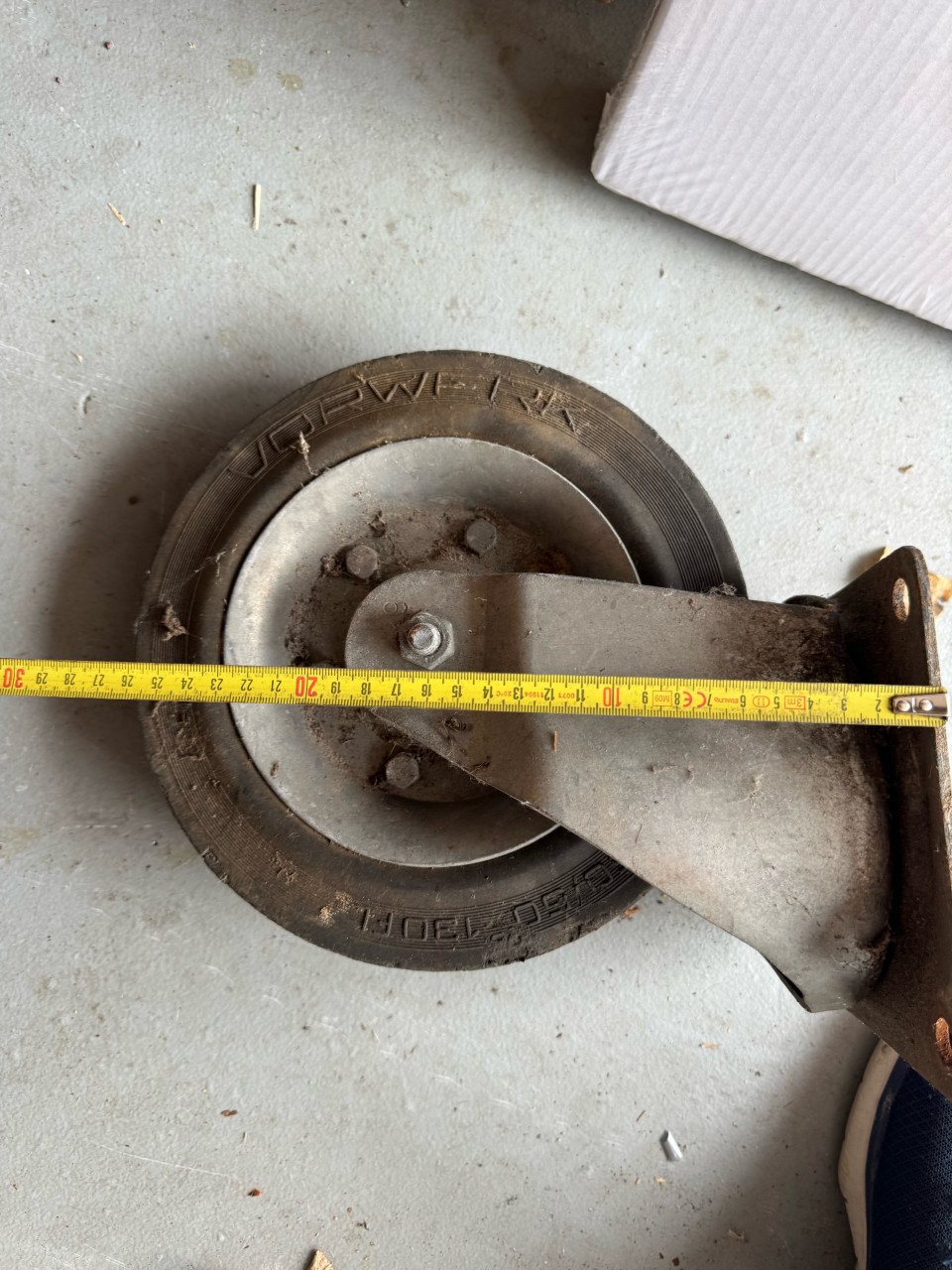 Grote zwenk/bokwielen vintage, 3 stuks