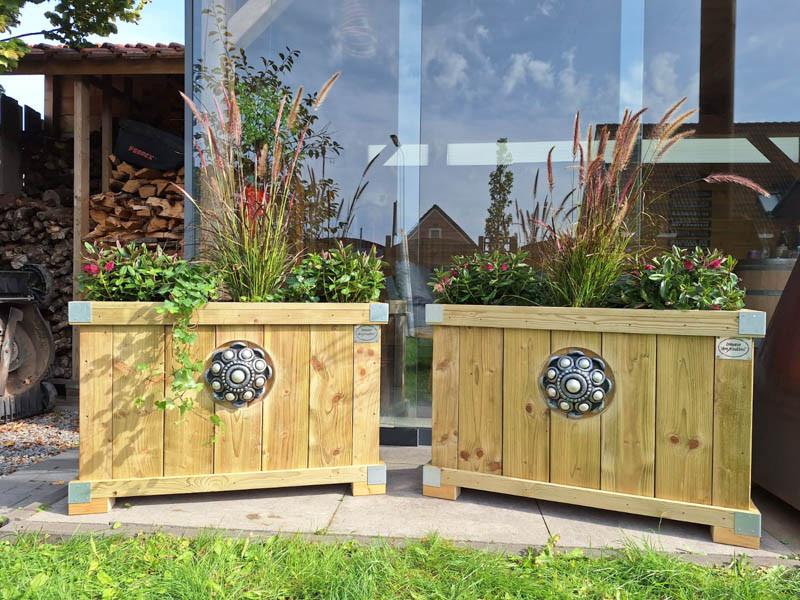 Zeeuwse knop bloembakken projecten ter inspiraties L90 x B35 x H60