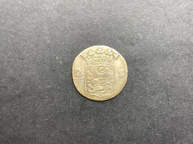 West-Friesland  , dubbele wapenstuiver 1772 , zilver.
