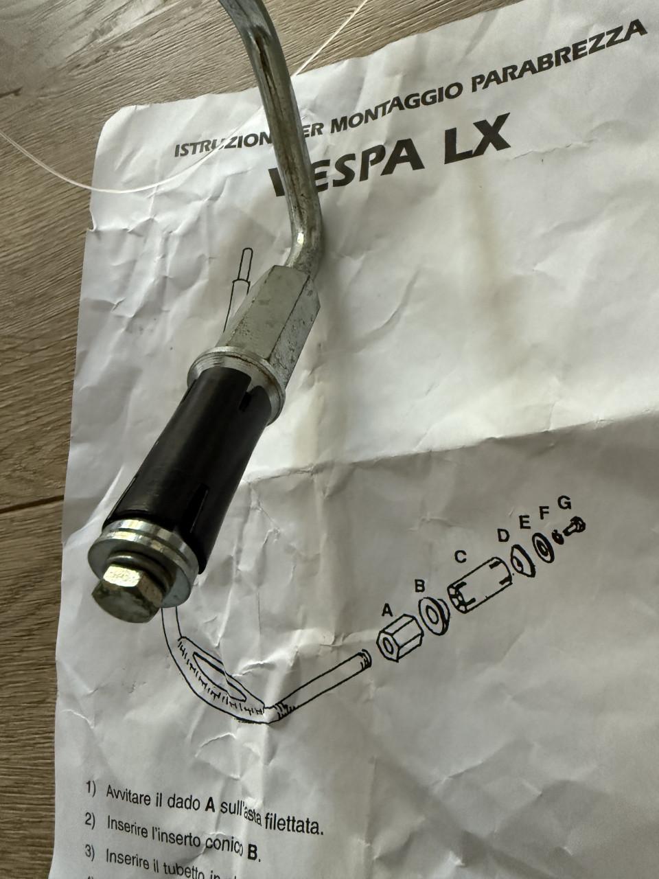 WINDSCHERM LAAG BLANK VESPA LX ORIGINEEL