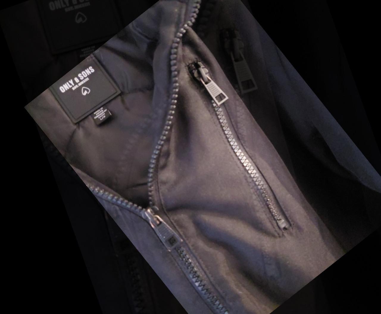 Zwarte Only herenjack mt large