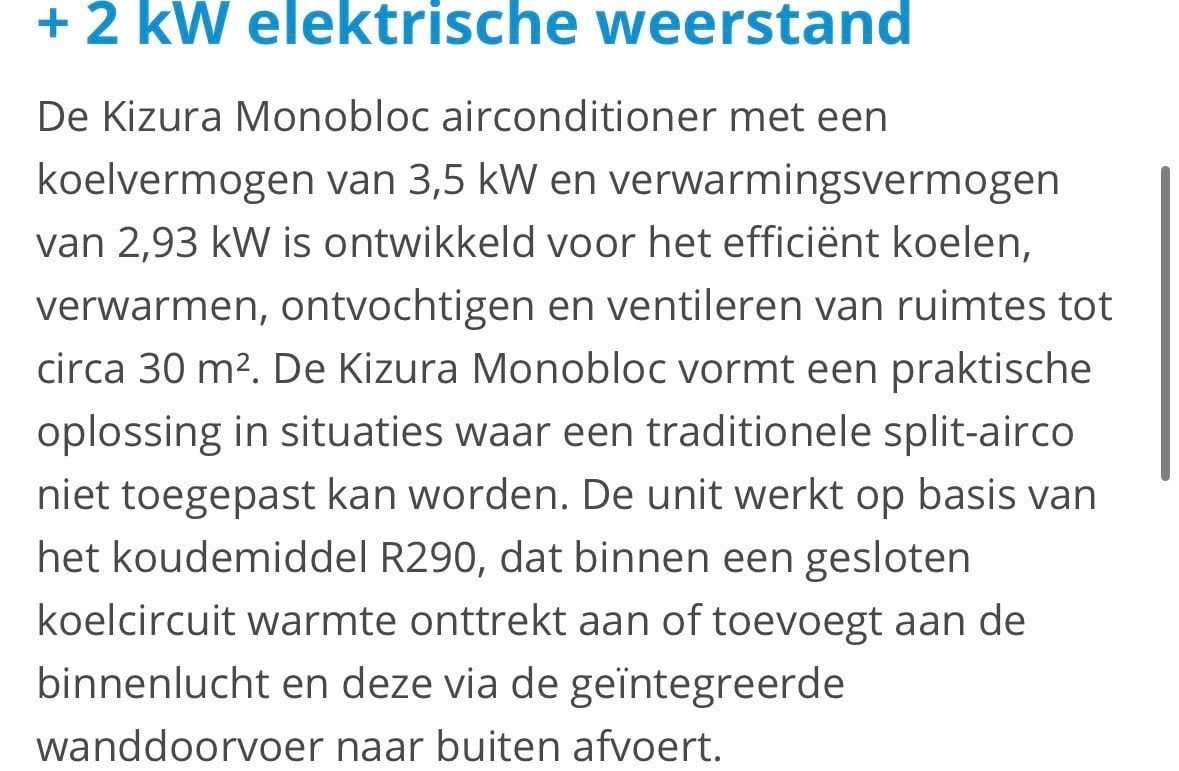 Airco (monoblock) nieuw in doos