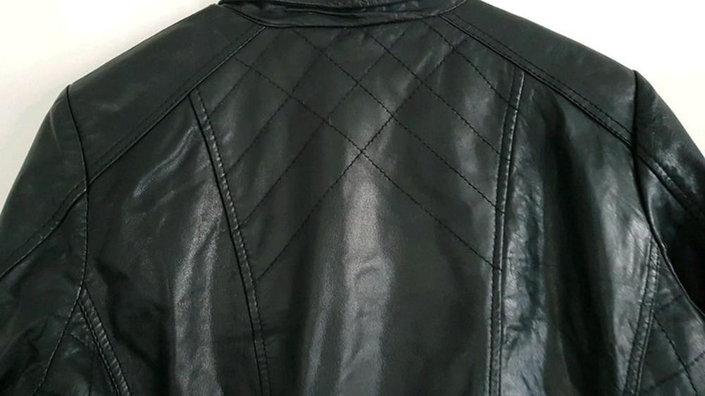PROMISS: Prachtig zwart lederen jackje maat L