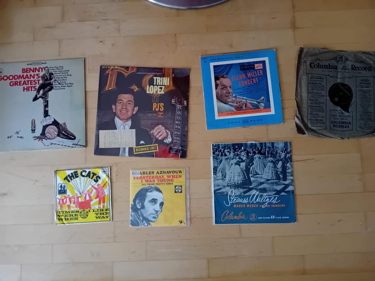 Paar Honderd LP"s en Singles