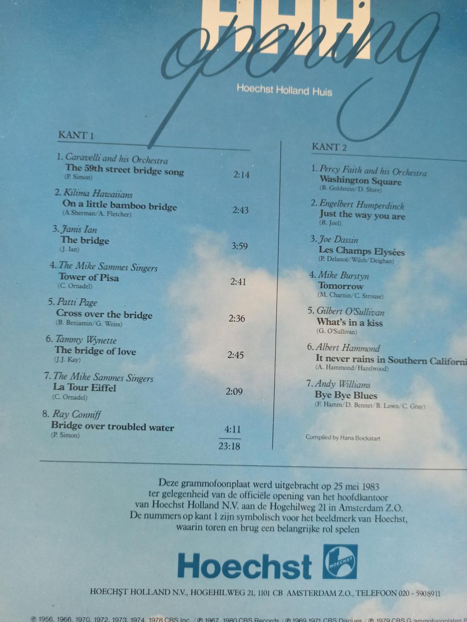 Gratis ophalen lp van Hoechst