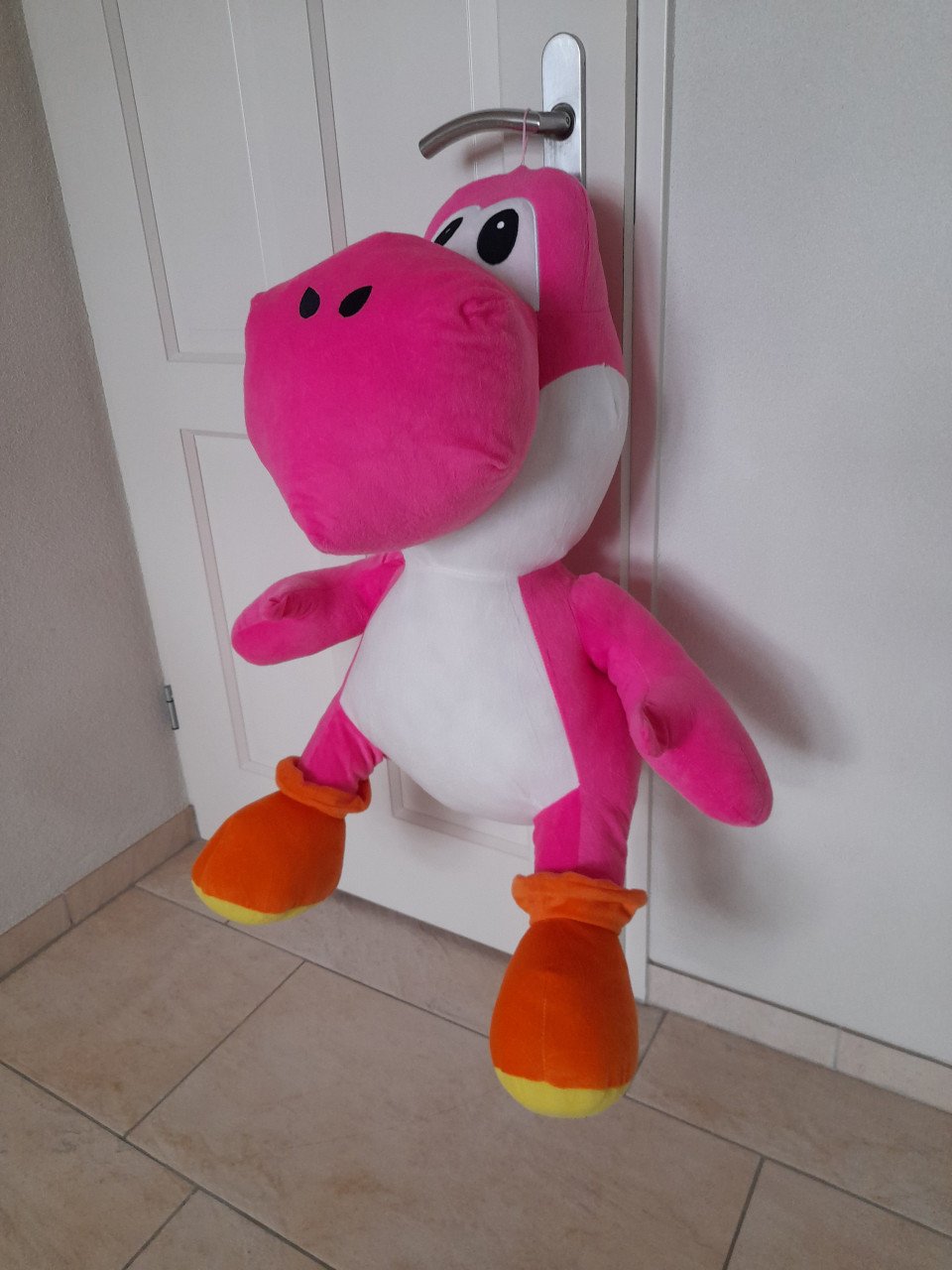 Grote Roze Knuffel 85 x60 cm ( z.g.a.n.)