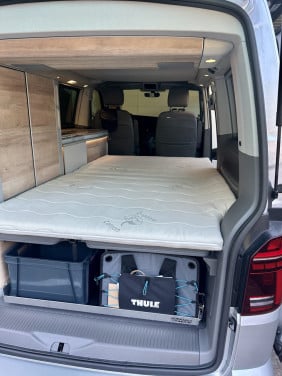 Luxe Matras VW California beneden-bed