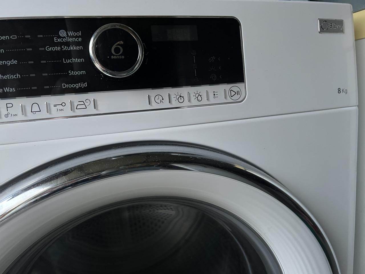 Warmtepomp Droger 8 kg. Energieklasse A++