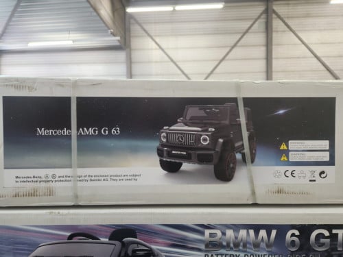 Mercedes Benz G63 AMG Zwart 12V Kinderauto met Afstandsbediening