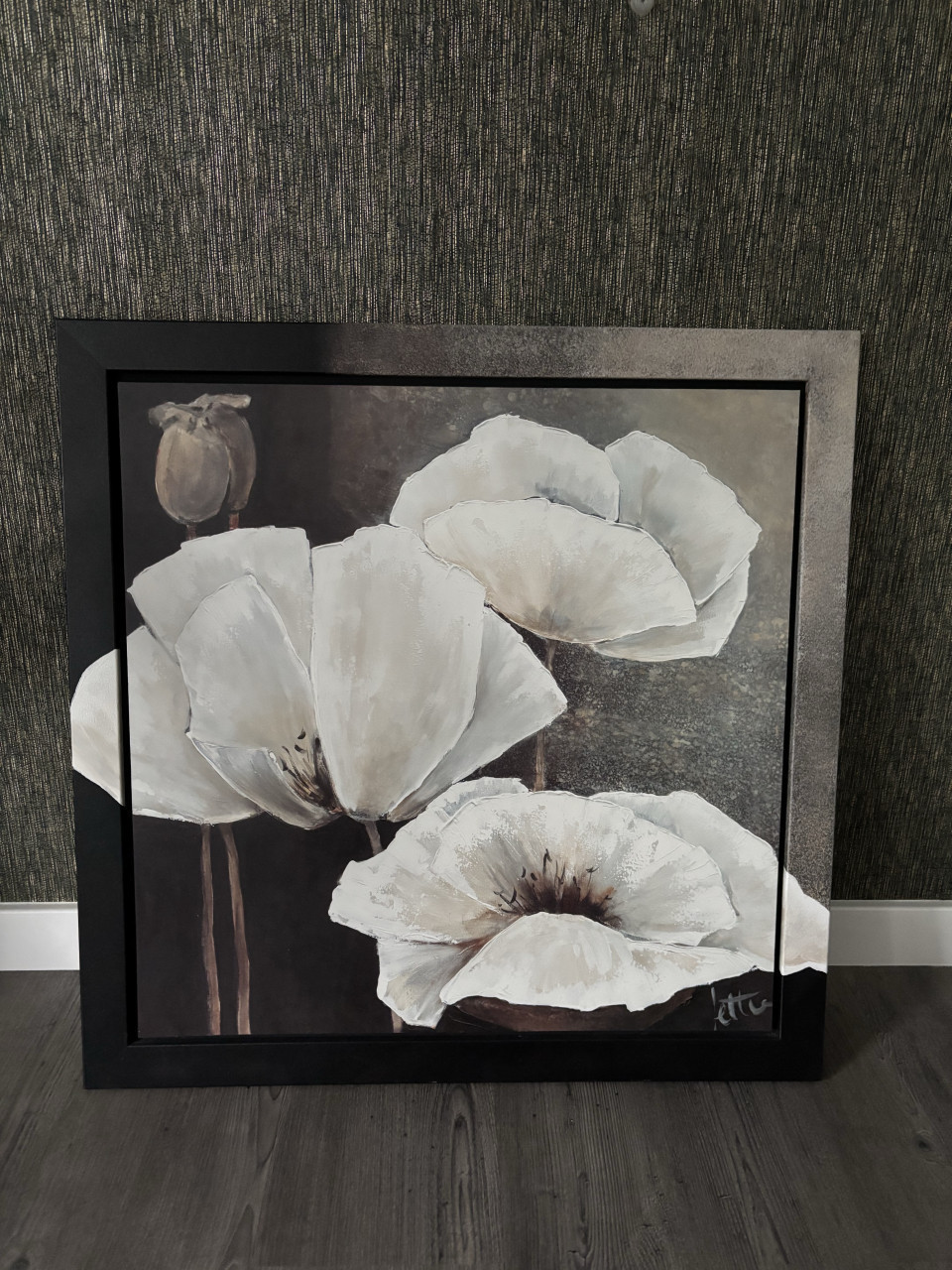 Als nieuw Schilderij Witte papavers