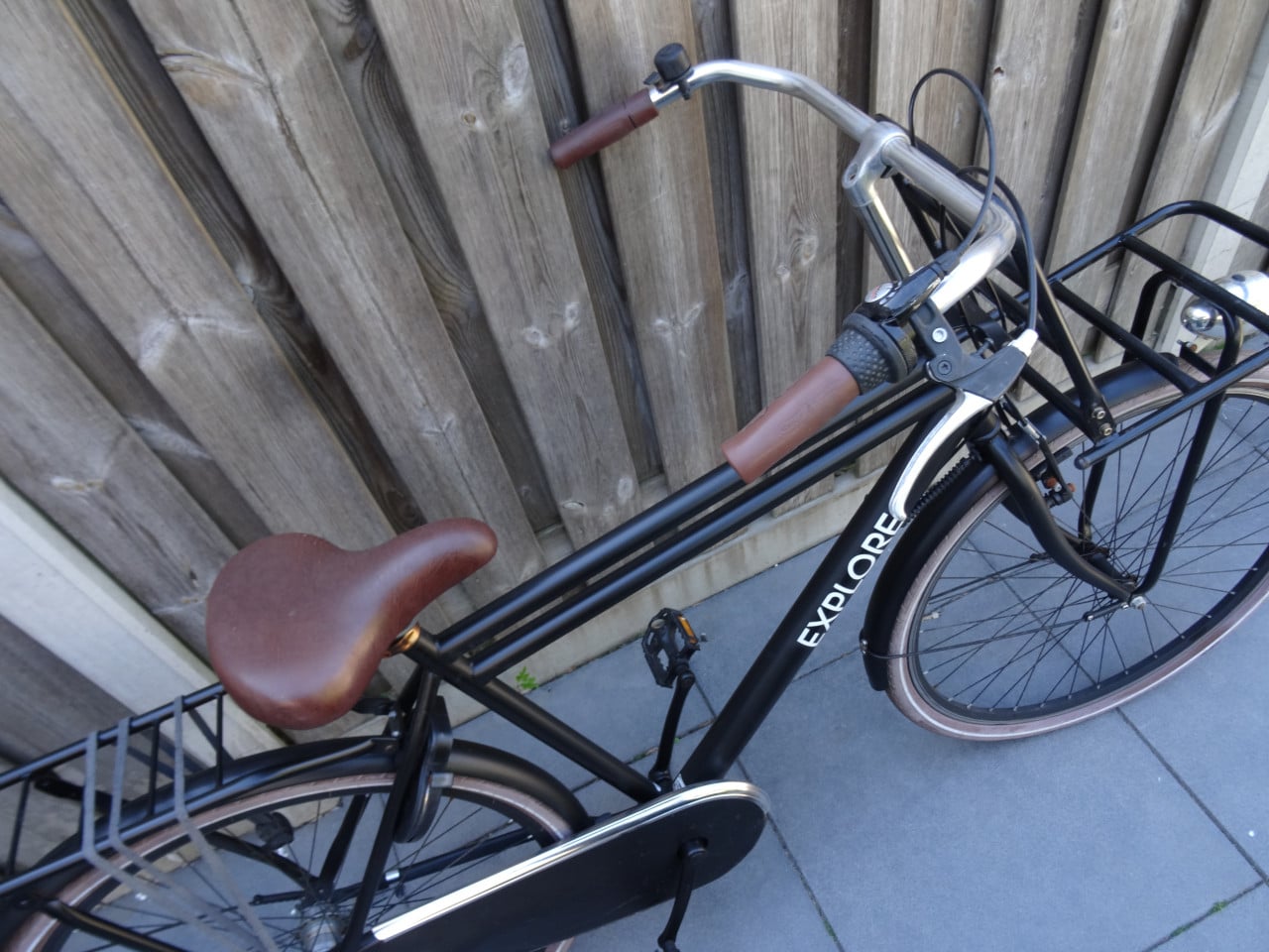 🚲 Explore Transportfiets – 28 inch | Mat Zwart 🖤